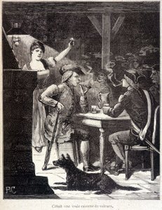 Patroon in een taverne door Unknown artist