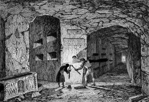 Catacomben van Rome (gravure)
