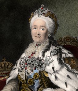 Catherine II De Grote 1729-1796 door Unknown artist