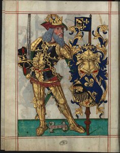 Karel de Grote (uit Livro do Ameiro-Mor) door Unknown artist