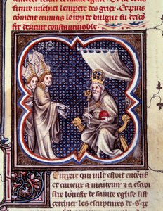 Karel de Grote en de bisschoppen door Unknown artist