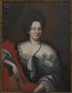 Portret van Charlotte Sophie, hertogin van Koerland door Unknown artist