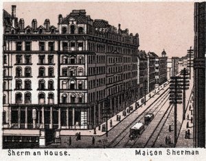 Chicago, Verenigde Staten: uitzicht op Sherman House