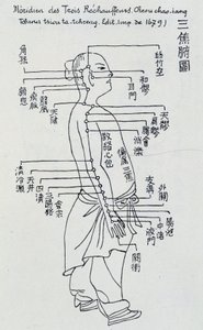 Chinese acupunctuur: de meridiaan van de drie verwarmers
