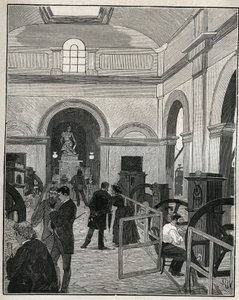 Muntwerkplaats bij de Monnaie de Paris. Gravure uit 1885 in 