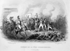 Gevecht van La Fère-Champenoise (25 maart) door Unknown artist