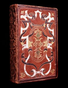 Kopie van de Heilige Bijbel in het Latijn behorend tot Jean Grolier de Servières (1479-1565), schatbewaarder en bibliofiel, met de rode marokijnband (Bijbel met Grolier boekband) Chantilly, Musée Condé door Unknown artist