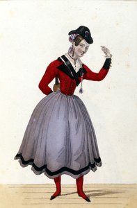 Kostuum voor de komische opera 