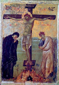 Kruisiging (13e-eeuwse icoon) door Unknown artist