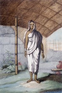 Cultuur, beschaving en Indiase samenleving: vrouw van de lagere kaste.