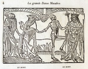 Dans macabre - gravure door Unknown artist