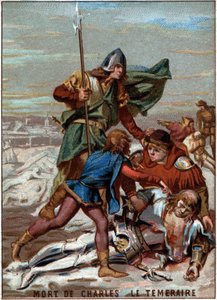 Dood van Karel de Stoute (1433-1477), hertog van Bourgondië door Unknown artist