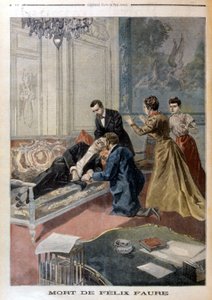 Dood van Félix Faure in de salons van het Elysée - in "Le Petite Journal" van 26/02/1899 door Unknown artist