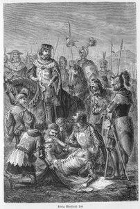 Dood van Manfred, Koning van Sicilië - 1266 - Manfred gedood in de Slag bij Benevento (26 februari 1266)