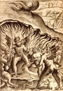 Beschrijving van de hel naar een 17e-eeuws werk door Unknown artist