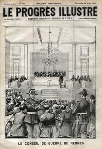 Dreyfus-affaire. Proces in Rennes. Alfred Dreyfus voor de krijgsraad (1899). Omslag van 