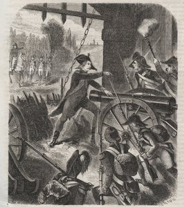 ENGELSE REVOLUTIE. Heroïsche daad van Desilles - Franse Revolutie: de zaak van Nancy. Op 31 augustus 1790 lanceerde de markies de Bouillé (François Claude Amour du Chariol, markies de Bouillé) (1739-1800) een repressie tegen de soldaten van het garnizoen v door Unknown artist