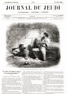 Edmond Dantes, de Graaf van Monte Cristo ontmoet Abbe Faria dankzij de holle tunnel in de gevangenis - in 