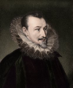 Edmund Spenser ca. 1552/3-1599 - gravure - 19e eeuw