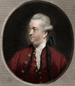 Edward Gibbon 1737-1794 - gravure - 19e eeuw door Unknown artist
