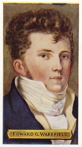 Edward Gibbon Wakefield-Engelse diplomaat. (druk) door Unknown artist