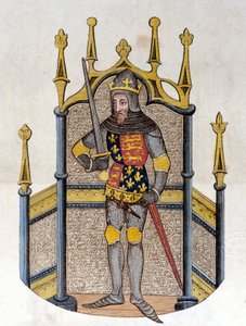 Edward III (1312-1377), Koning van Engeland Gravure uit het begin van de 19e eeuw door Unknown artist