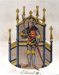 Edward III Koning van Engeland (1312-1377) door Unknown artist