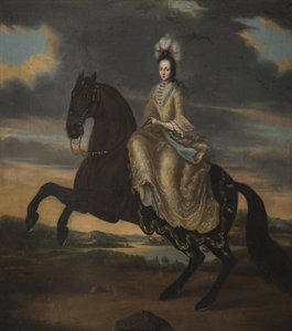 Portret van hertogin Hedvig Sophia van Holstein-Gottorp, koningin van Zweden
