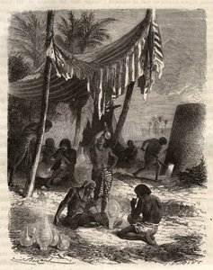Egyptisch glaswerk - gravure in 