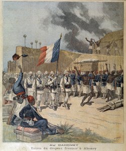 Binnenkomst van de Franse vlag in Abomey (Dahomey = Benin vandaag) - omslag 