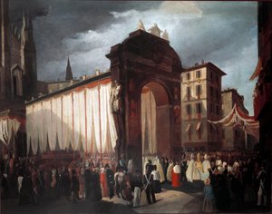 Ingang van de nieuwe aartsbisschop van Milaan op 5 december 1847