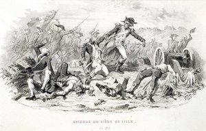 Episode van het beleg van Lille in 1792 - in "Fastes de Gardes nationales de France" door Unknown artist