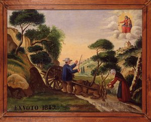 Ex-voto van Notre Dame de Laghet door Unknown artist