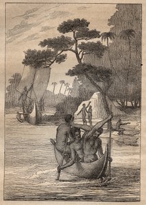 Expeditie door Nicolas Thomas Marion-Dufresne (Marion Dufresne) (1729-1772): kano
