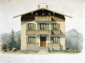 Gevel van een Duits huis