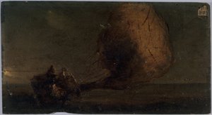 Vallende luchtpost, ca. 1860 (olieverf op hout)