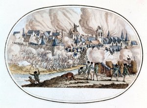 Federalistische opstand. De overname van Toulon van de Engelsen in 1794 waar de jonge Bonaparte zich onderscheidde door Unknown artist