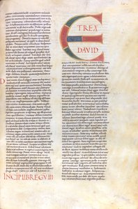 Eerste Boek der Koningen. Capulet met de naam van Koning David en de aankondiging van zijn hoge leeftijd