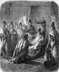 Oprichting van de Orde van Sint-Michiel door Lodewijk XI in Amboise op 1 augustus