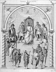 Frankrijk in de 9e eeuw: Karel II De Kale (823-877). door Unknown artist
