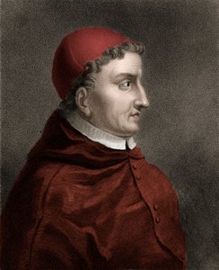 Francisco Jimenez de Cisneros (Gonzalo Jimenez de Cisneros) (1436-1517) kardinaal, religieus hervormer en Spaanse staatsman - Gravure uit de 19e eeuw door Unknown artist