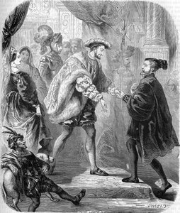 François I, koning van Frankrijk (1494-1547) en Karel V (1500-1558) ontmoetten elkaar in het kasteel van Châtellerault in januari 1540. In 