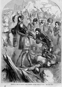 Francois I gevangen genomen bij de Slag bij Pavia (1525) door Unknown artist