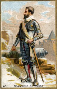 François de Guise (1519-1563). Chromolithografie 19e eeuw. door Unknown artist