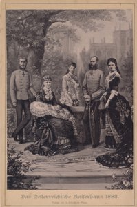 Franz Joseph I en Elisabeth van Oostenrijk en hun keizerlijke familie