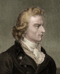 Friedrich Von Schiller - gravure - 19e eeuw door Unknown artist