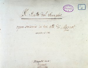 Frontispice voor Die Entführung aus dem Serail, opera door Mozart, Lichtenthal versie (1838)
