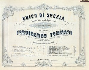 Frontispice van Enrico di Svezia, opera door Ferdinando Tommasi door Unknown artist