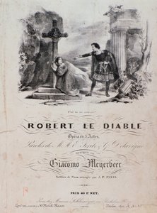 Frontispice van Robert le diable, opera door Meyerbeer (19e eeuw)