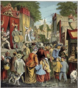Karaïsche feest. Illustratie van een kinderboek in de 19e eeuw.